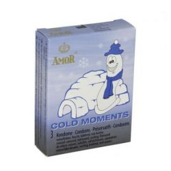 Profilattici effetto freddo amor cold moments 3 pz