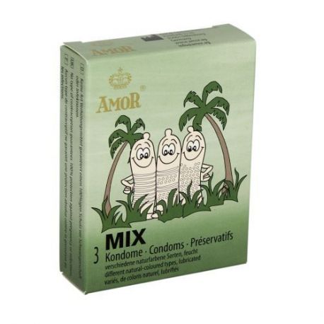 Profilattici stimolanti amor mix 3 pz