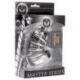 Gabbia di castita asylum 4 ring locking chastity cage TAGLIA S-M