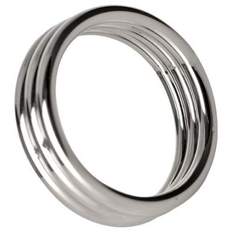 Anello fallico in acciaio echo 2 inch steel triple cock ring TAGLIA M-L