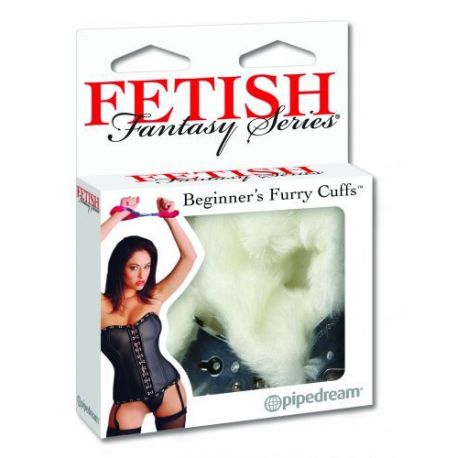 Manette di peluche bianco fetish fantasy series beginners furry cuffs