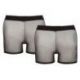 Set 2 boxer trasparenti neri TAGLIA S-L