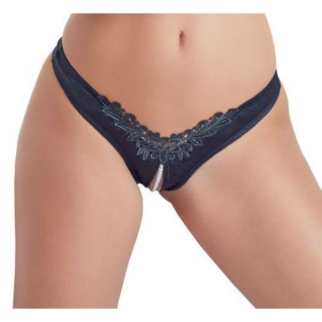 Slip g-string con perle black TAGLIA XL