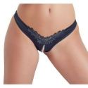 Slip g-string con perle black TAGLIA XL