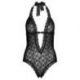 Body floral lace black TAGLIA UNICA