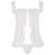 Babydoll chiffon white TAGLIA M-L