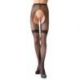 Collant in rete nera crotchless TAGLIA M-L