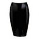 Gonna laccata nera wetlook skirt black TAGLIA XL