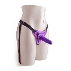 Cintura strap-on con fallo realistico Purple Toyz4Lovers