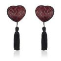 Heart shine nipples tassels (rosso)