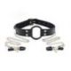 Ring Gag + Nipples Clamps (black)