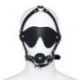 Imbracatura per viso con Maschera per occhi e morso Total Head Harness Restraint black