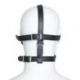 Imbracatura per viso con Maschera per occhi e morso Total Head Harness Restraint black