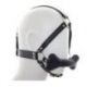 Imbracatura per viso con morso Head Harness+Dog Gag black