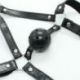 Imbracatura Viso con morso Head Harness+Ball Gag