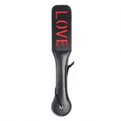 Paletta Doppia Double Spank Paddle Love black