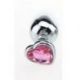 Plug Anale Heart Jewel Plug large pink