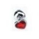 Plug Anale Heart Jewel Plug small red