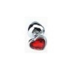 Plug Anale Heart Jewel Plug small red