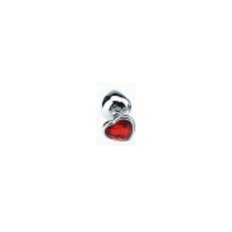 Plug Anale Heart Jewel Plug small red