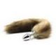 Plug anale con coda Long Fox Tail gialla