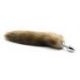 Plug anale con coda Long Fox Tail gialla