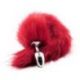 Plug anale con coda Long Fox Tail rossa