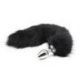 Plug anale con coda Long Fox Tail nera