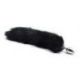 Plug anale con coda Long Fox Tail nera