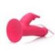 Vibratore rabbit head spin pink dancing silicone rabbit vibe