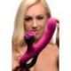 Vibratore rabbit g-spin silicone vibrator with spinning clitoral stimulation