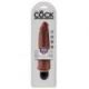 Vibratore realistico king cock 8 Vibrating Stiffy (pelle scura)