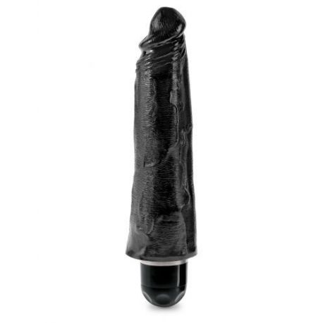 Vibratore realistico king cock 8 Vibrating Stiffy (nero)