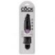 Vibratore realistico king cock 8 Vibrating Stiffy (nero)