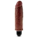 Vibratore realistico king cock 6 vibrating stiffy brown