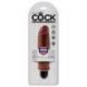 Vibratore realistico king cock 6 vibrating stiffy brown