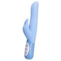 Vibratore rabbit wiggle tri-pong blue