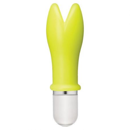 Vibratore design american pop! whaam! 10 function silicone vibrator yellow