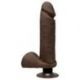 Vibratore realistico the d perfect d vibrating 8 chocolate