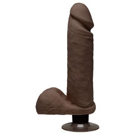 Vibratore realistico the d perfect d vibrating 8 chocolate