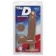 Vibratore realistico the d perfect d vibrating 8 caramel