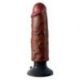 Vibratore realistico king cock 6 vibrating cock brown