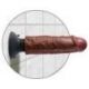 Vibratore realistico king cock 6 vibrating cock brown