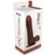 Vibratore realistico real rapture brown 9