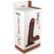 Vibratore realistico real rapture brown 8