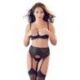 Set con reggiseno reggicalze e mutandina TAGLIA 85C-XL