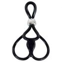 Triplo anello fallico con costrittivo testicoli triple cock ring