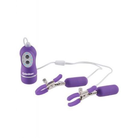 Stimolacapezzoli vibrante fetish fantasy series 10-function Vibrating Nipple Clamps