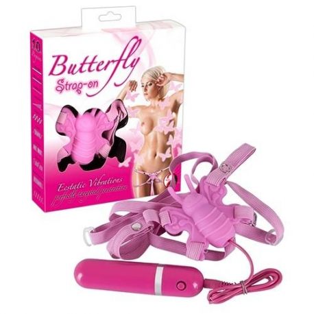 Stimolatore vaginale butterfly strap on