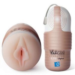 Masturbatore vibrante vulcan love skin masturbator ripe vagina vibrating